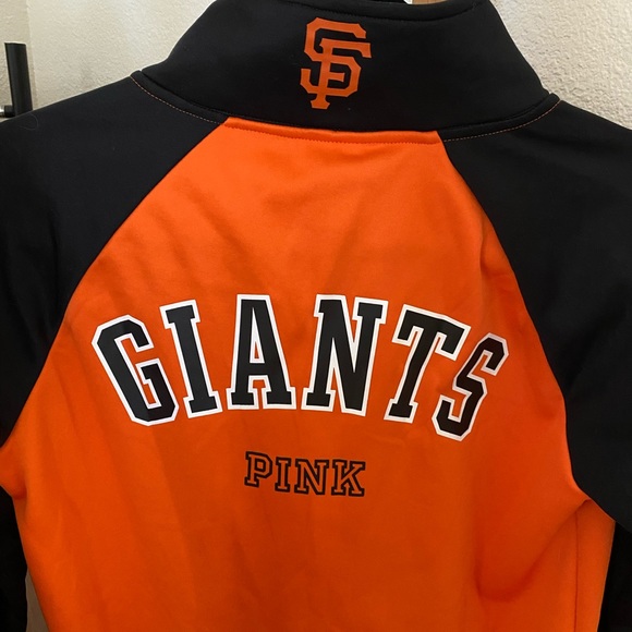 Victoria Secret Pink SF Giants Zipper Sweatshirt - Picture 4 of 7